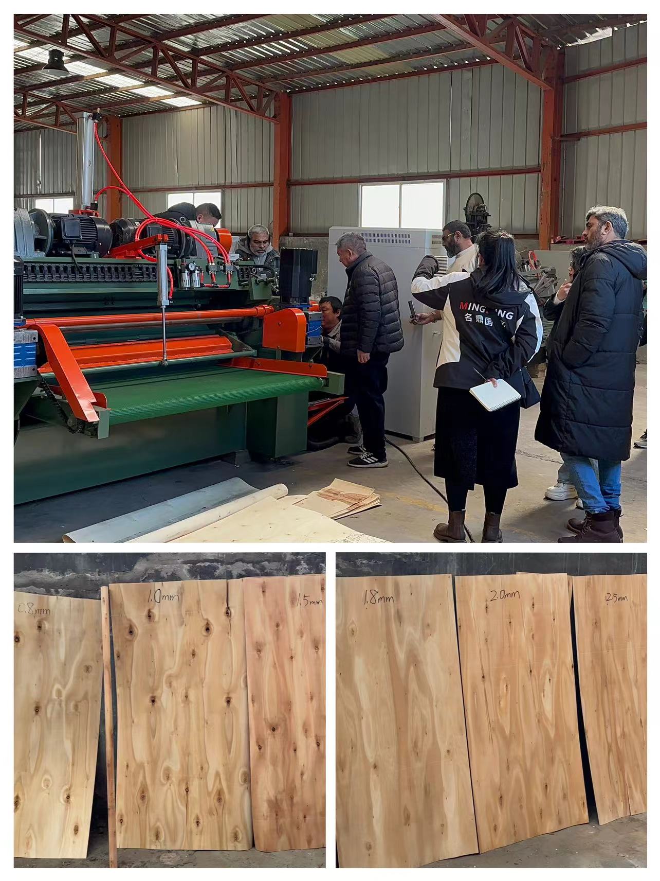 Des clients asiatiques vérifient l'usine MingDing D-tech